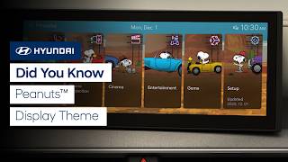 Did You Know: Peanuts™ Display Theme | Bluelink® | Hyundai