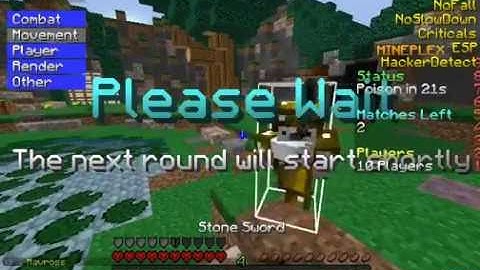 Hacking on Mineplex #2 [Gladiators] - Hacking with new GWEN anticheat! [Intel Client]