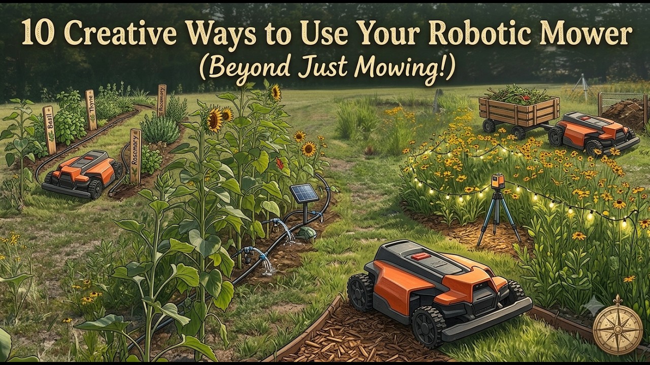 10 creative ways to use your robotic lawn mower (beyond mowing)
