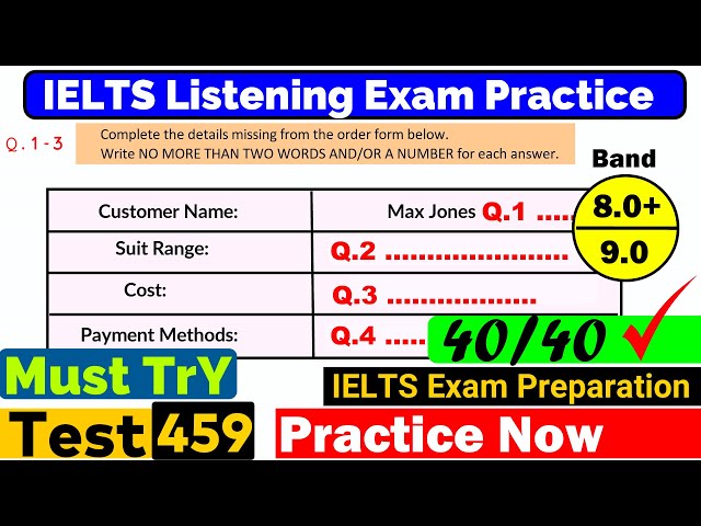 IELTS Listening Practice Test 2024 with Answers [Real Exam - 459 ] class=