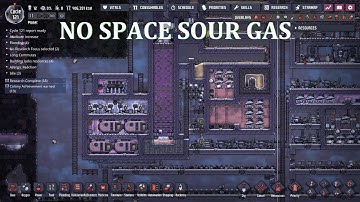 Oxygen Not Included Tech Bite.  Sour Gas condenser with no space material