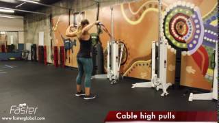 Base Exercise Cable High Pulls