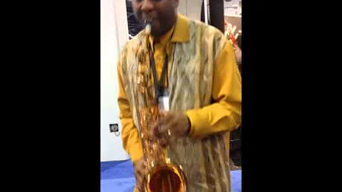 CE Winds Legend 2 mouthpiece on P Mauriat James Carter tenor saxophone 24kt gold plated silver alloy