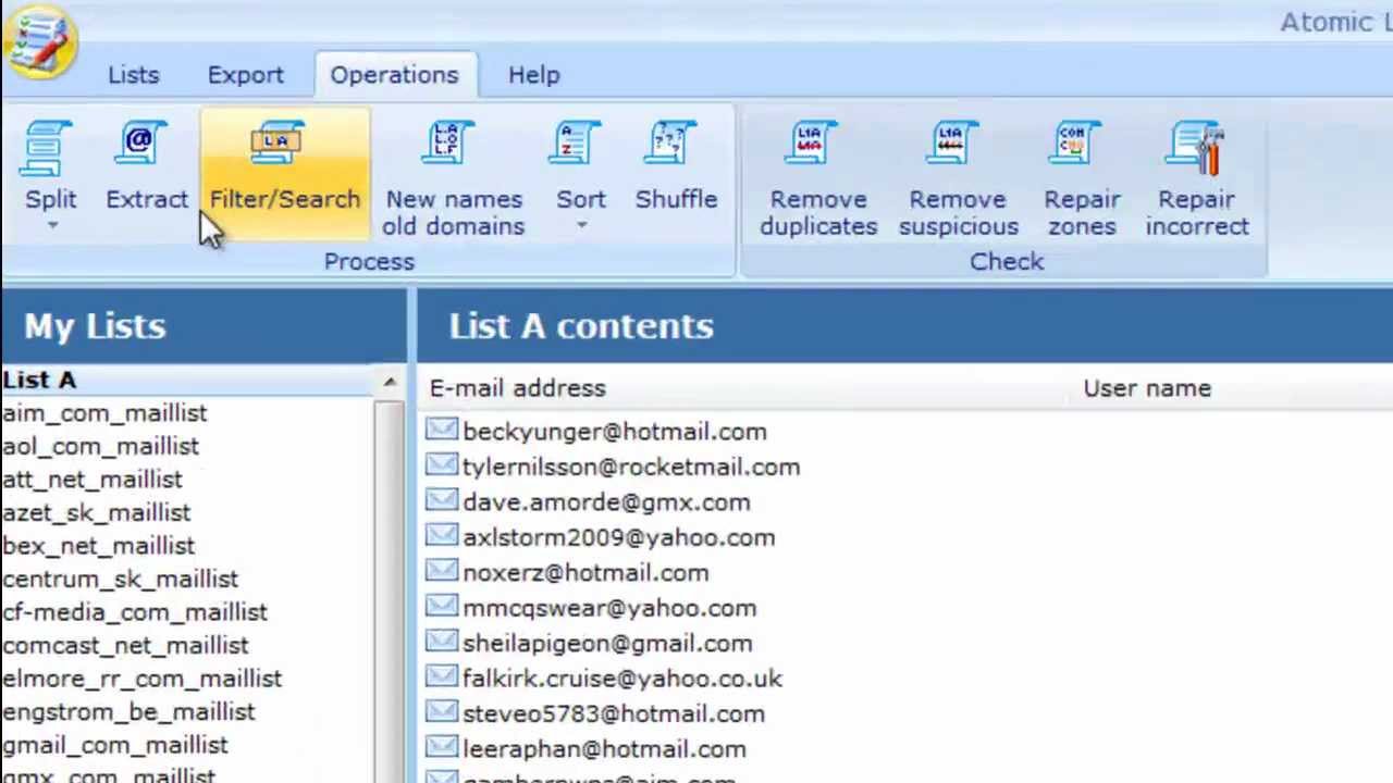 Atomic List Manager