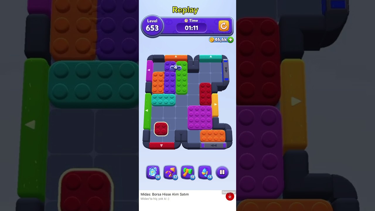Color Block Jam Level 653-654 - YouTube