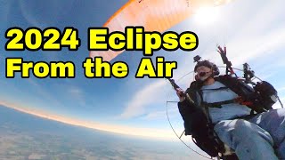 2024 Eclipse Seen a Mile Up On My Paramotor