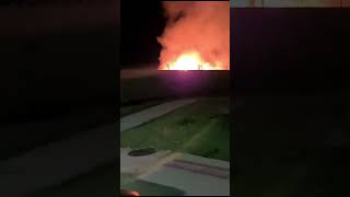 Eco Ponto Vida Nova no Cidade Aracy pega fogo em São Carlos.