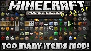 Too Many Items Mod! - Minecraft Pocket Edition - Mod Showcase [0.11.1]