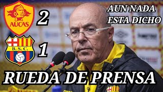 RUEDA DE PRENSA DT JORGE CELICO POST PARTIDO AUCAS VS BARCELONA LIGA PRO BECTRIS 2022 #like