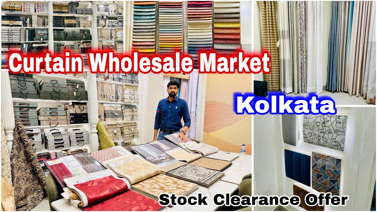Barabazar Curtain Market | Black Out Curtains | Curtain Wholesaler in Kolkata || RM DECOR