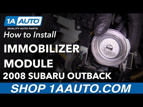 How to Replace Immobilizer Antenna Module 04-09 Subaru Outback