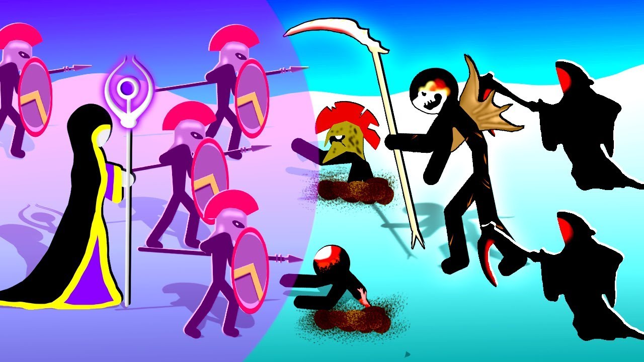 New Stickman Healing Cleric Defends Against The Necromancer Zombie Army In Stick War Legacy Youtube - the war is brewing with the rich robloxians vs the poor