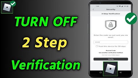 How to Turn Off 2 Step Verification on Roblox Mobile | Disable/Remove 2 Step Verification