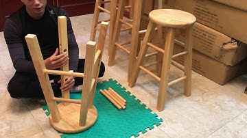 Hướng dẫn lắp đặt ghế gỗ quầy Bar