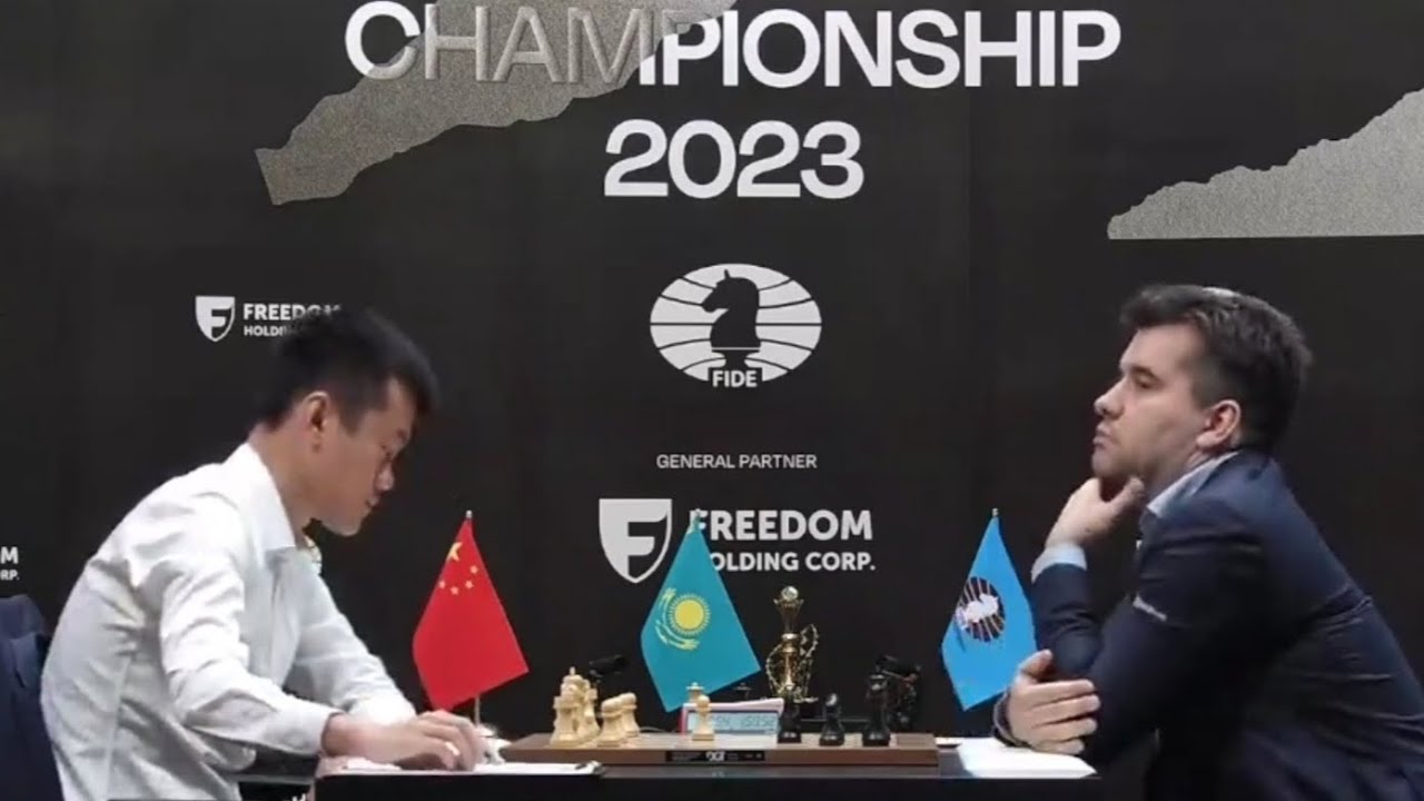 Chess.com Português on X: Astana 🇰🇿 será sede do match 🇨🇳 Ding-Nepo  🇷🇺 do Campeonato Mundial de Xadrez da FIDE 🏆 ⬇️   / X