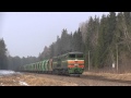 2ТЭ10М-3608 с грузовым поездом / 2TE10M-3608 with a freight train