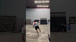 Making contact with 99 MPH from 45 feet away!