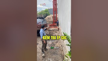 Thi công ép cọc bê tông #xaydungsaovang #xaynhatho #xaydung