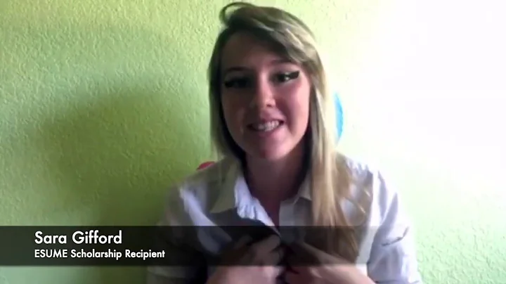 ESUME Scholarship Recipient   Sara Gifford