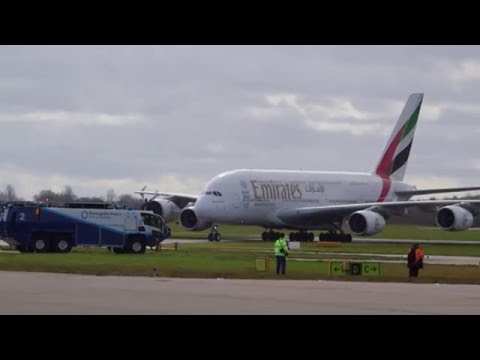 A380 lands for the first time in Birmingham | Emirates Airline