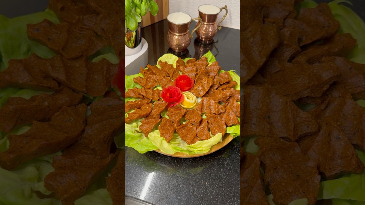 El değdirmeden 20 dakikada pratik çiğköfte 😋 #çiğköfte