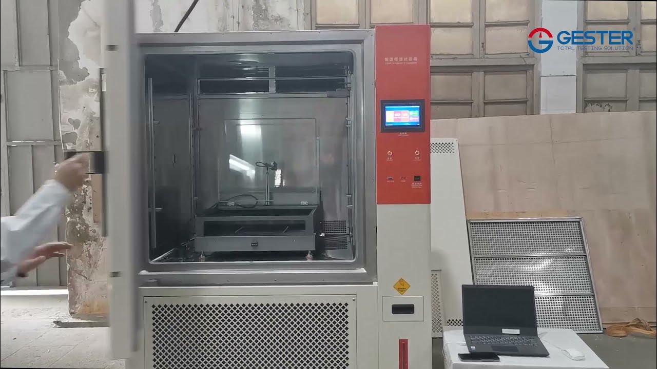 GESTER Sweating guarded hot plate test method operation video GTC98