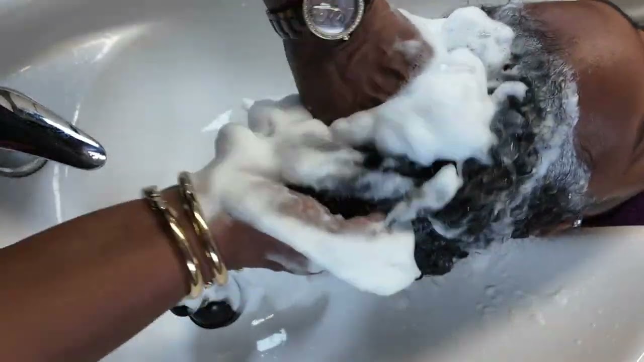 OG Scalp detox, shampoo, and happy ending for my client #asmrsounds #hair #asmrvideo