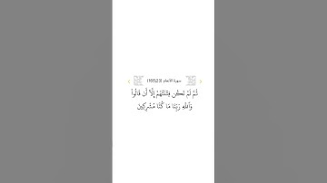 سورة الأنعام ٢٣