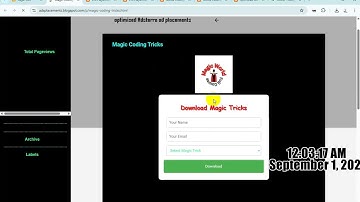 How To Add Adsterra Direct Link Script on Blogger Website | Magic Coding Form Fill-up 2025