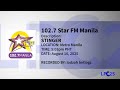 FM 102 7 Star FM Manila Stinger 16 AUG 25 
