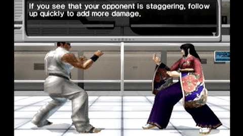 Tutorial - 6. Attacking a staggered opponent (Virtua Fighter 4 Evolution) [Manjoume]