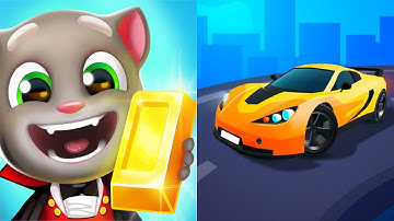 Race Master 3D VS Talking Tom Gold Run - Gameplay Walkthrough - All Levels IOS,  (Ep-14)