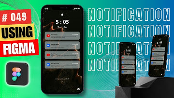 How to Create Notifications Page with Figma | UI Design 049