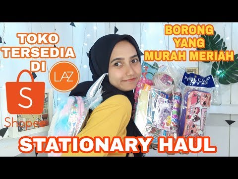 Back to school supplies haul (SHOPEE HAUL)mulai dari 1rban! 😨. 