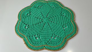 americano pavão luxo / rápido e fácil#crochet #mesaposta #handmade