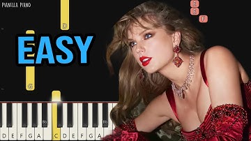 Taylor Swift - The Fate of Ophelia | EASY Piano Tutorial by Pianella Piano