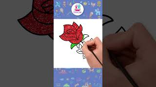 Chiki Arte | Aprender a dibujar una ROSA🌹 #shorts #chikiarte #dibujosfaciles