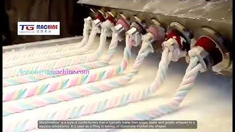 Automatic marshmallow cotton candy production line sweet  candy depositor and extrusion machine