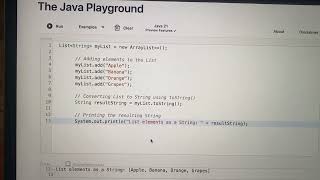 How Do I Turn A List Object Into A String In Java