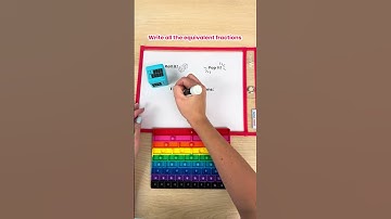 A multisensory way to learn equivalent fractions! 🌈