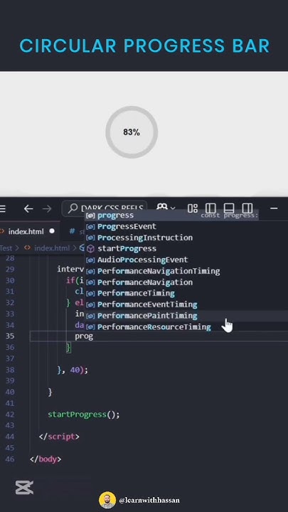 How To Make Circular Progress Bar Using HTML CSS JavaScript ...
