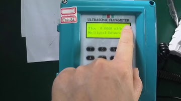 Ultrasonic flow meter set zero