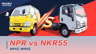 ISUZU truck Comparison: between NKR and NPR