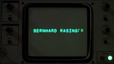Bernhard Rasinger: The Schizophonic Life of Resonant Filters