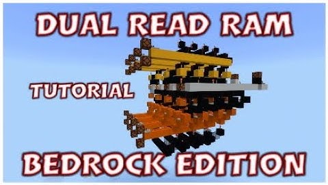 Dual Read RAM Tutorial: bedrock edition