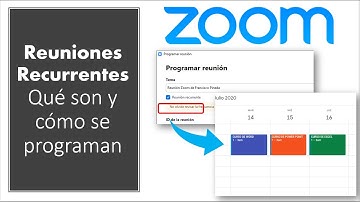 COMO CREAR REUNIONES RECURRENTES EN ZOOM