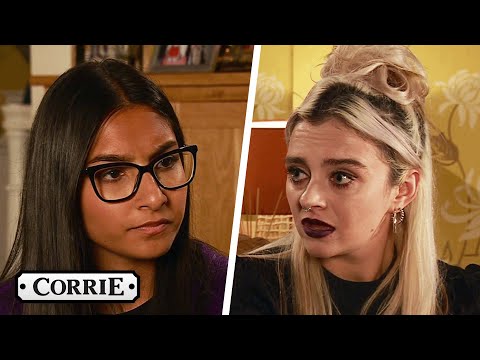 Asha Finds Out Nina's Been Lying | Coronation Street