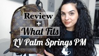 Louis Vuitton Palm Springs Backpack PM Review+What Fits | elle be |