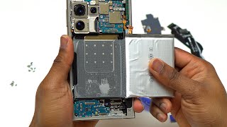 Samsung Galaxy S24 Ultra Battery Replacement Using Pull Tabs