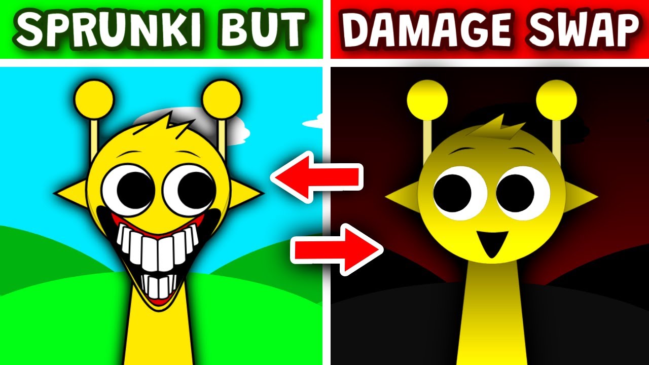 Sprunki But DAMAGE SWAPPED (New Reactions)